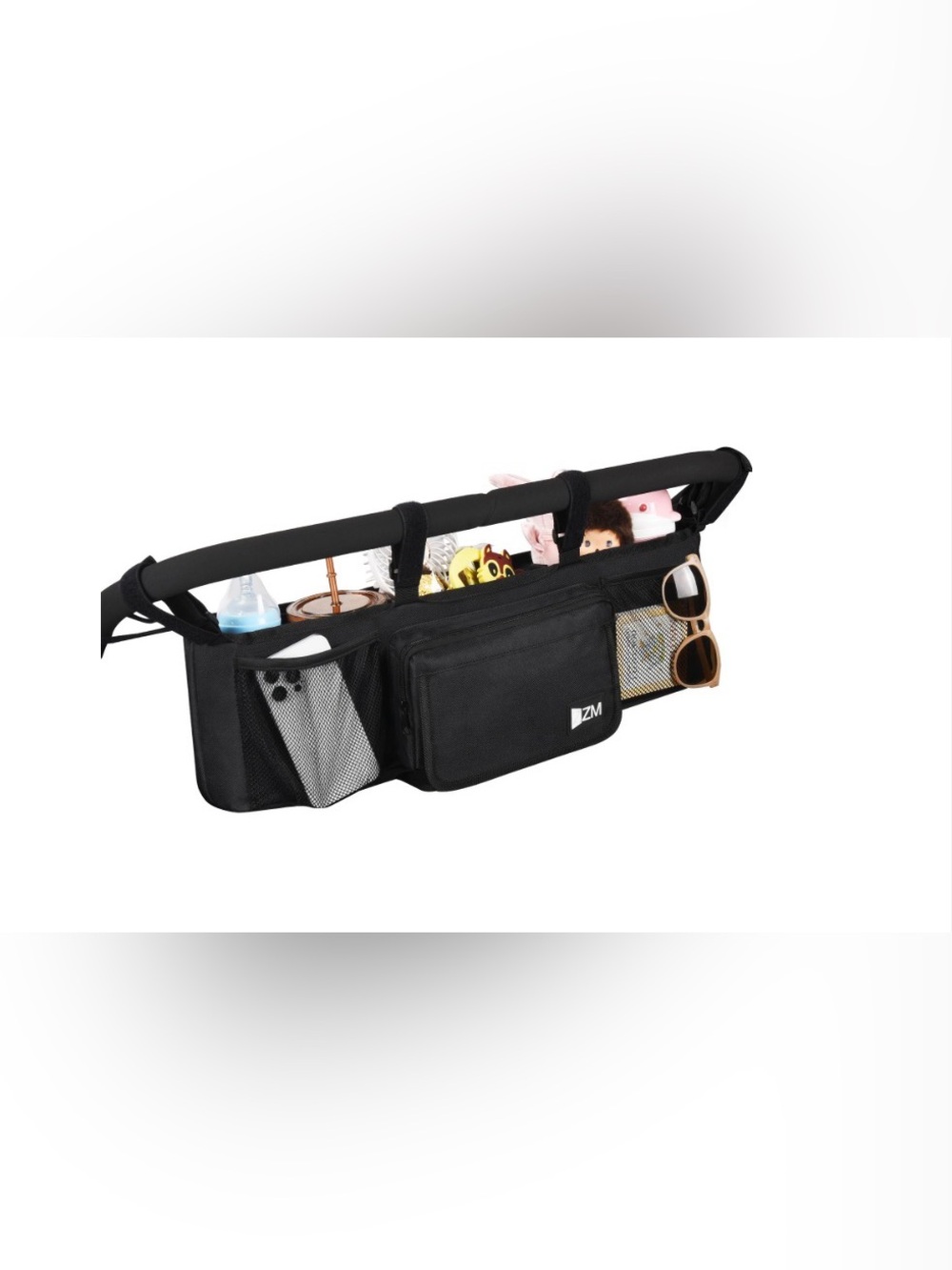 ZM Black Stroller Organizer Caddy